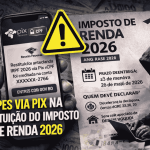 Alerta contra golpe do Pix no IRPF