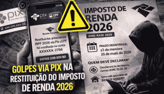 Alerta contra golpe do Pix no IRPF