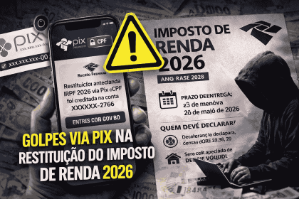 Alerta contra golpe do Pix no IRPF